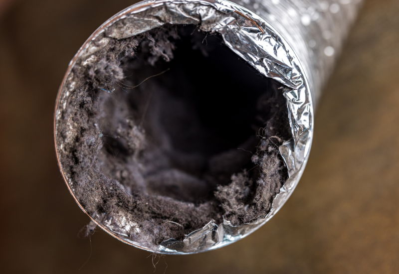 Air duct dust collection