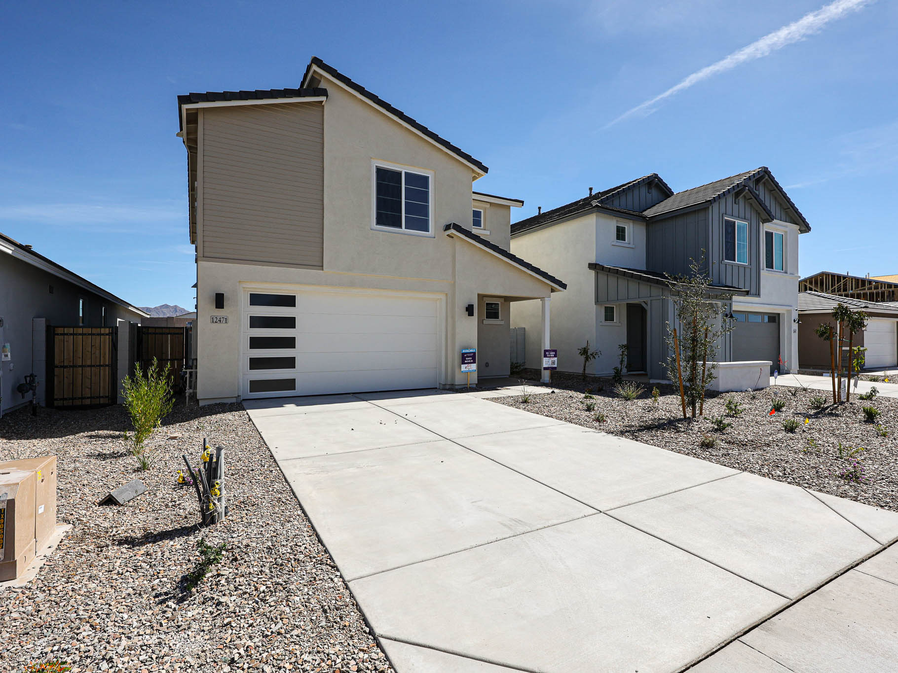 A row of houses.
