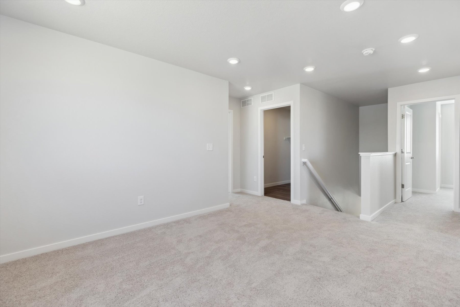 A room with white walls.