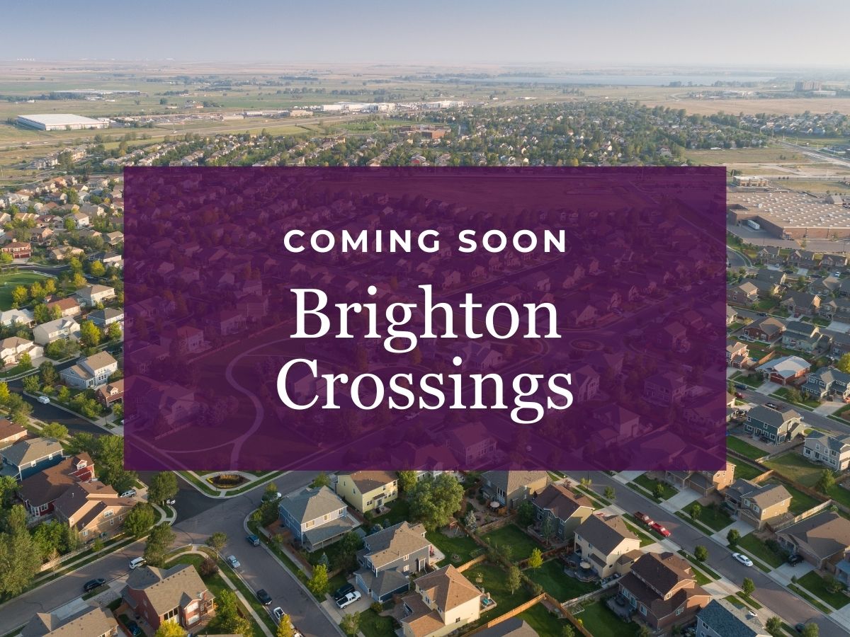 A large purple sign with white text.