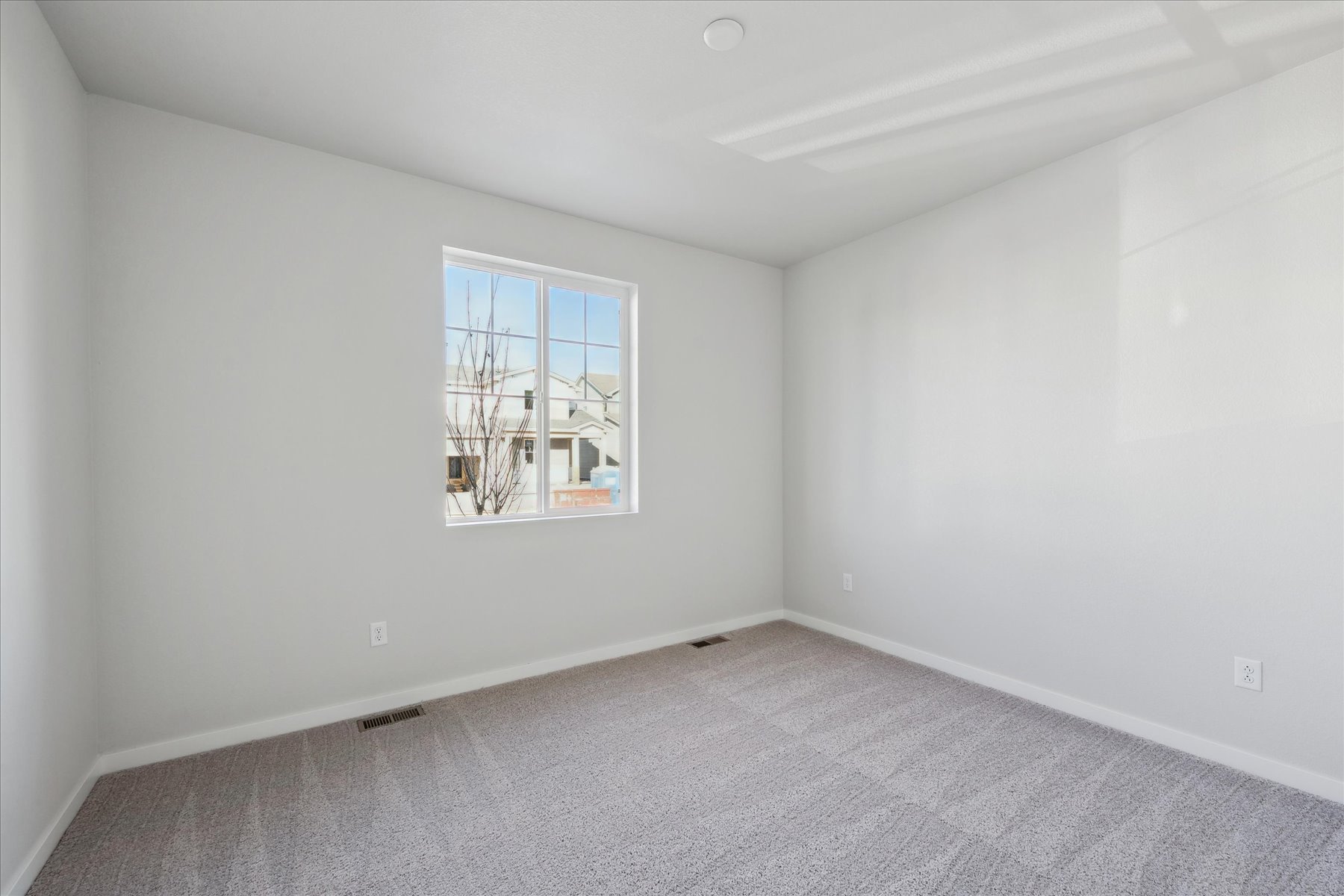 A room with a window.