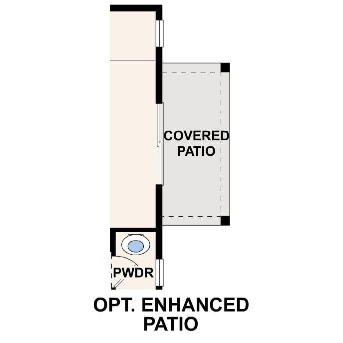 Diagram. Rosewood Floorplan, Main Level Option