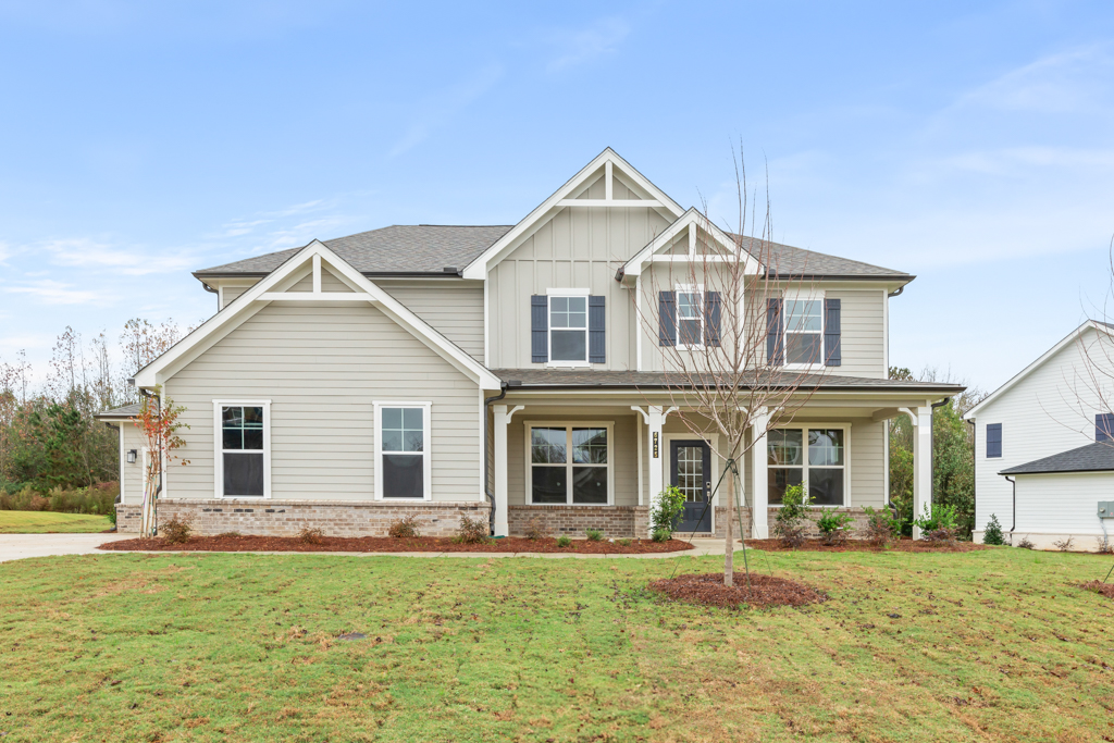 A house with a large yard.