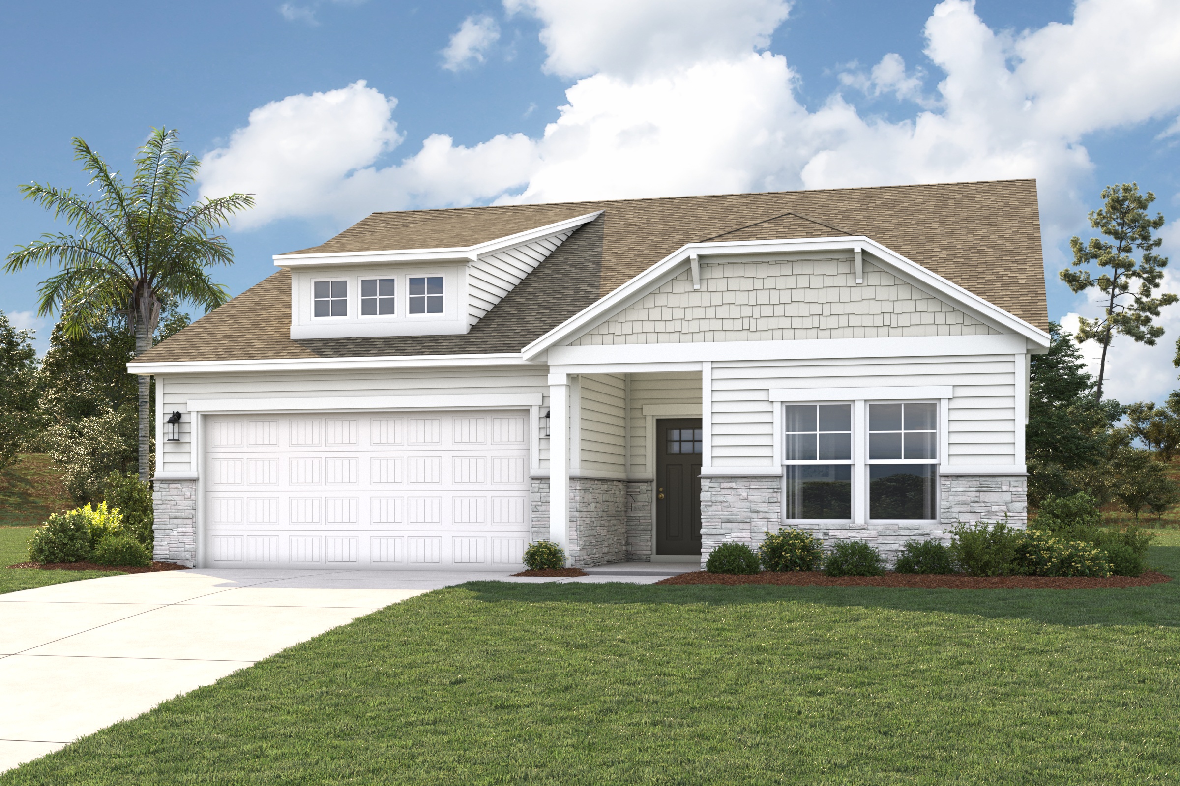 Sutherland II Elevation B31 Exterior Render at Daytime