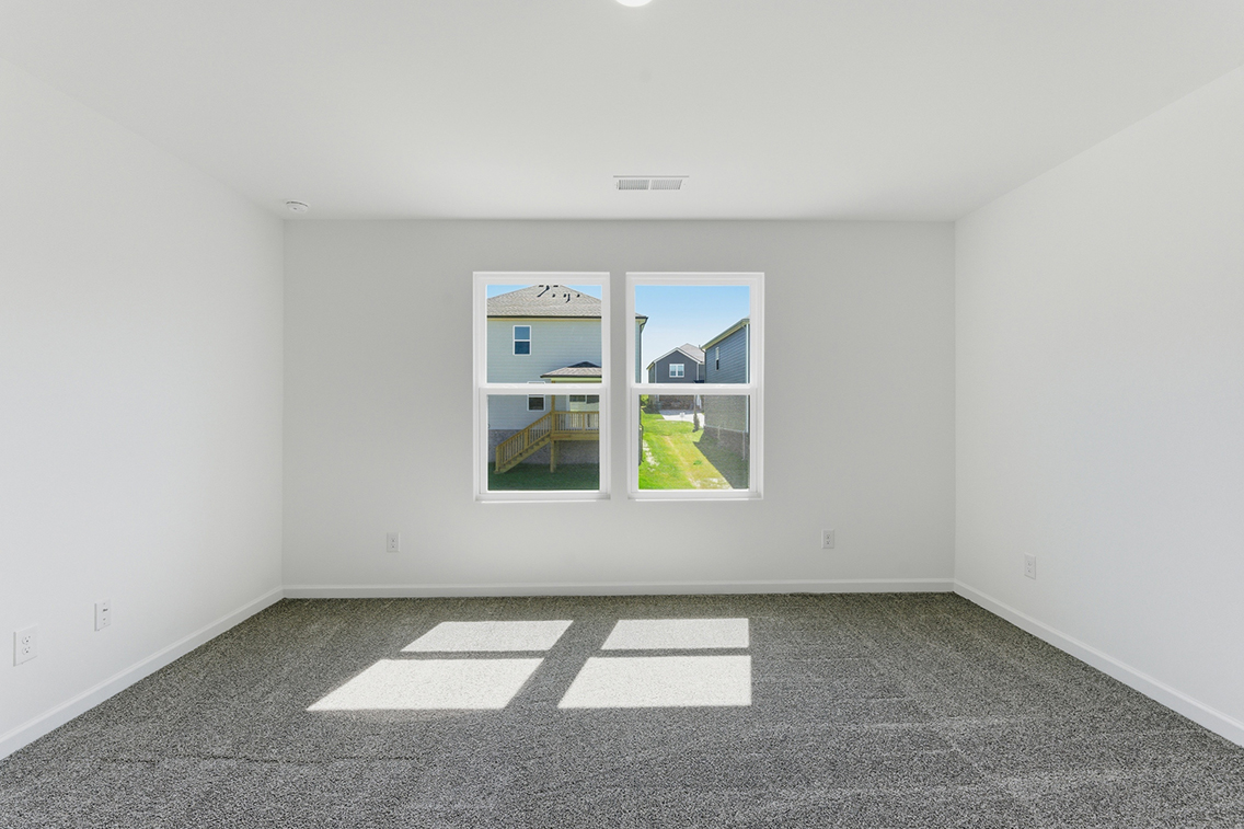 A room with a window.