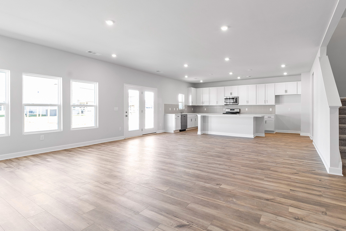 A large empty kitchen.