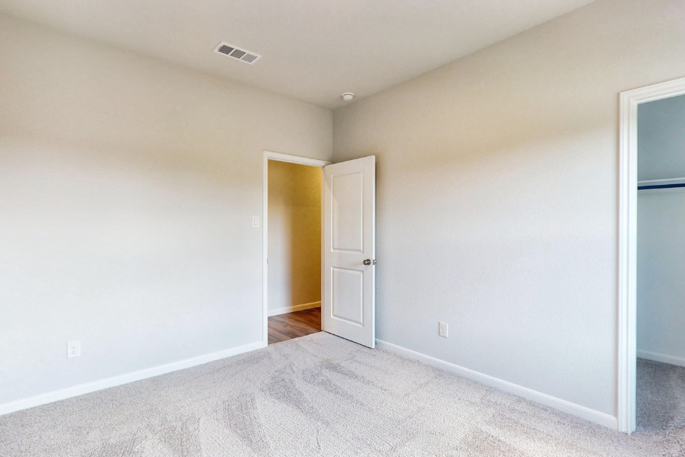 A room with white walls.