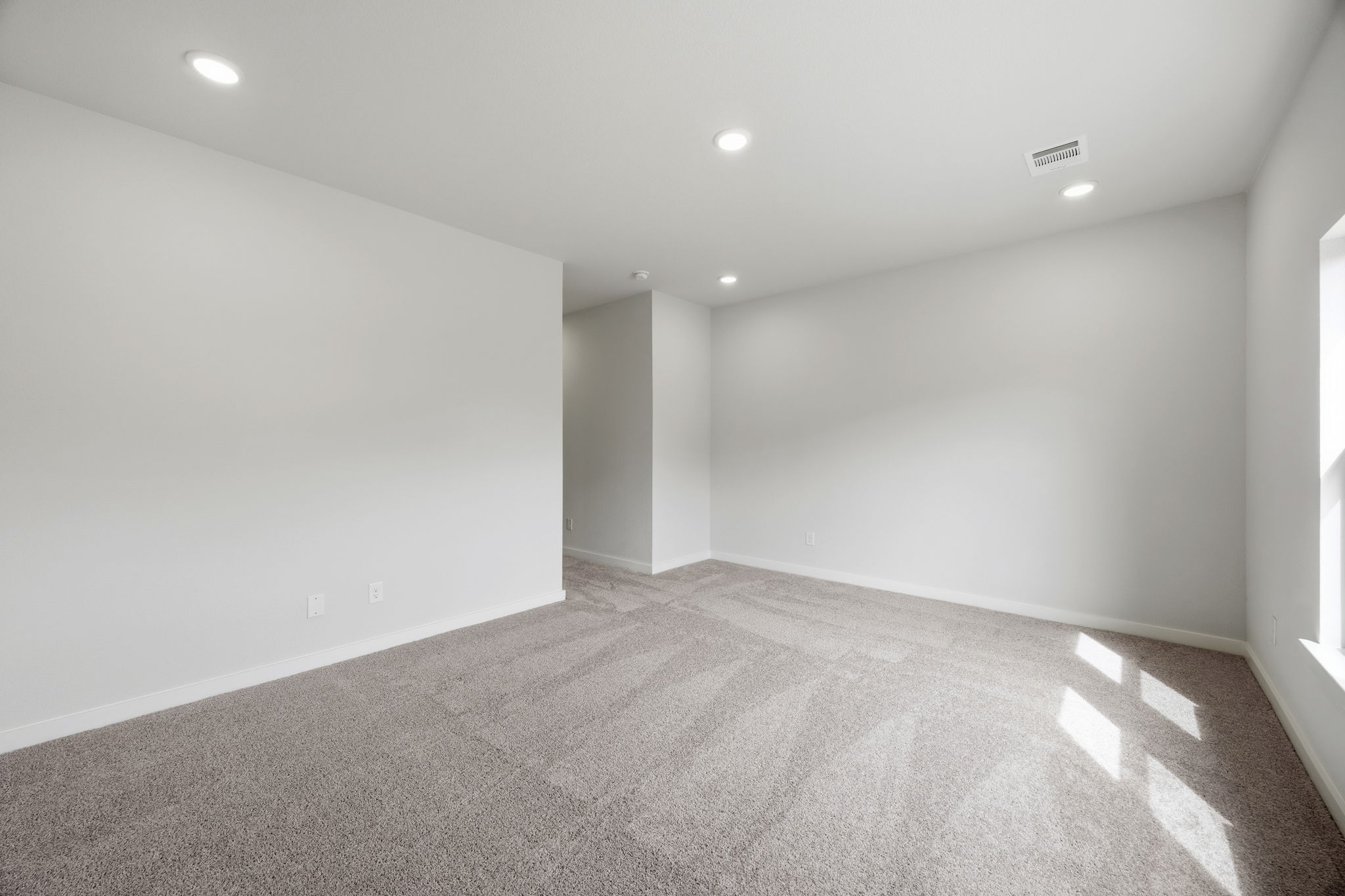 A room with white walls.