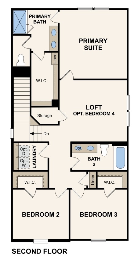 Second Floor Lilac Floor Plan
