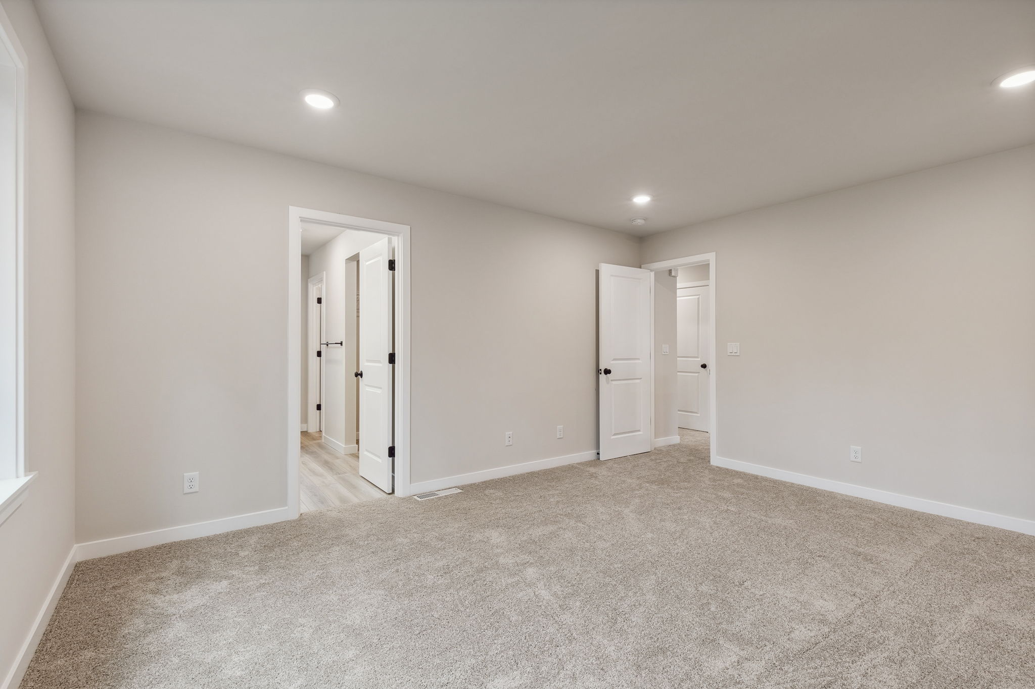 A room with white walls.