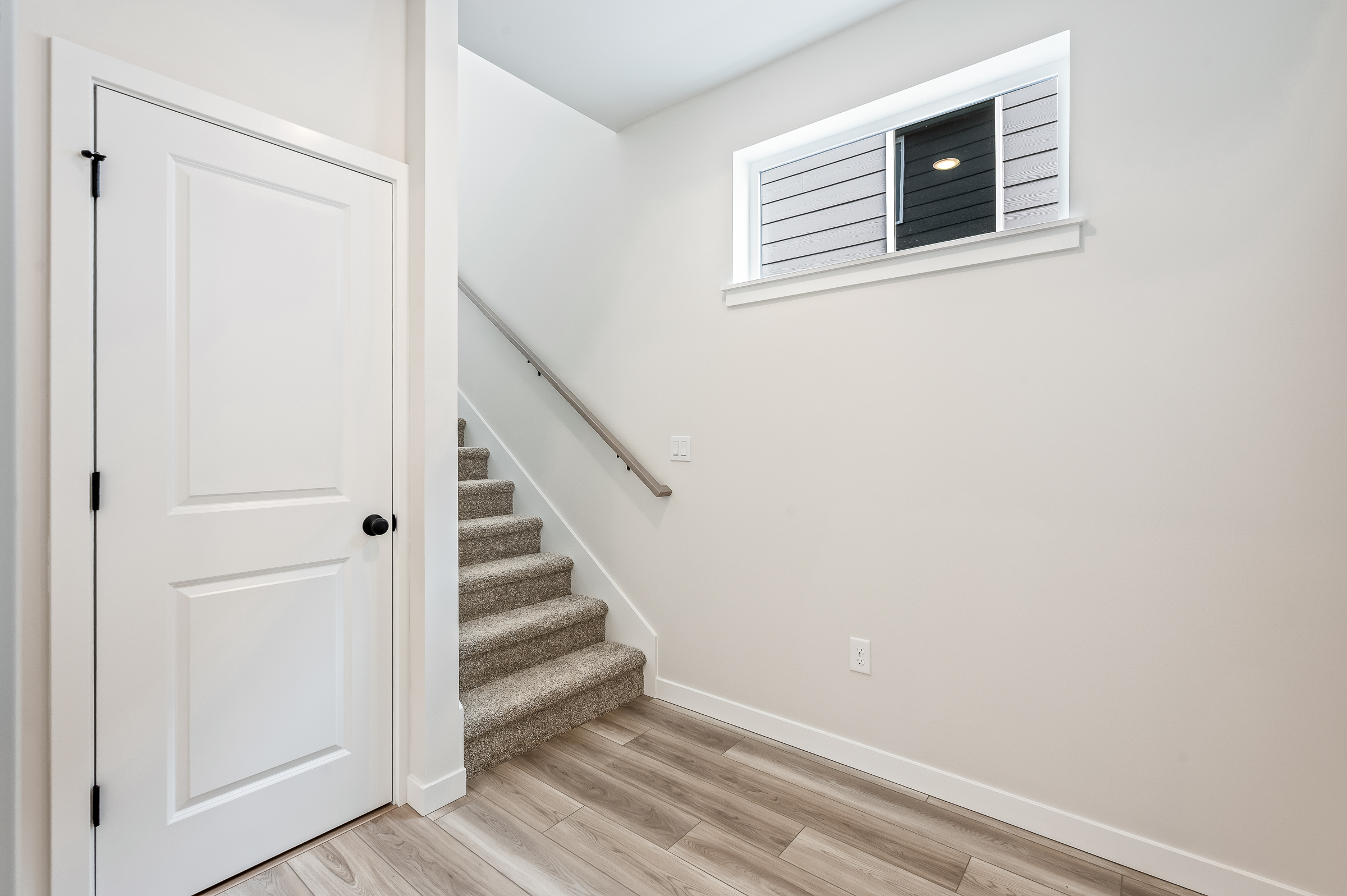 A staircase in a house.